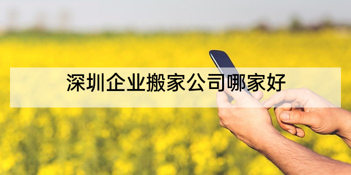 深圳企业搬家公司哪家好