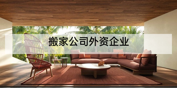 搬家公司外资企业