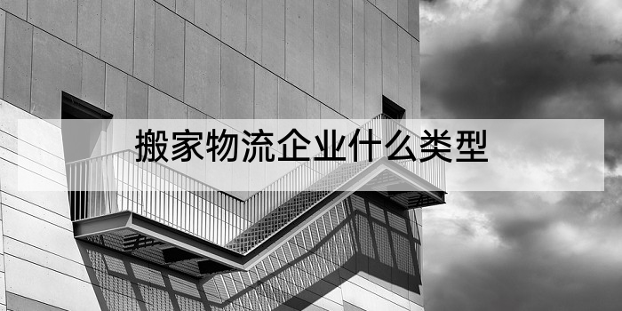 搬家物流企业什么类型