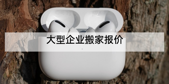 大型企业搬家报价