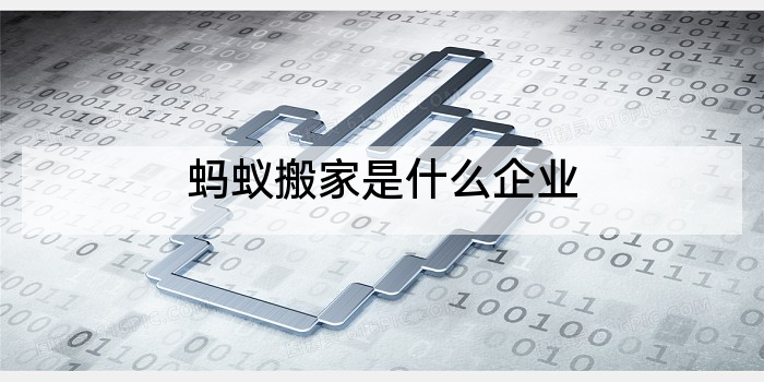 蚂蚁搬家是什么企业