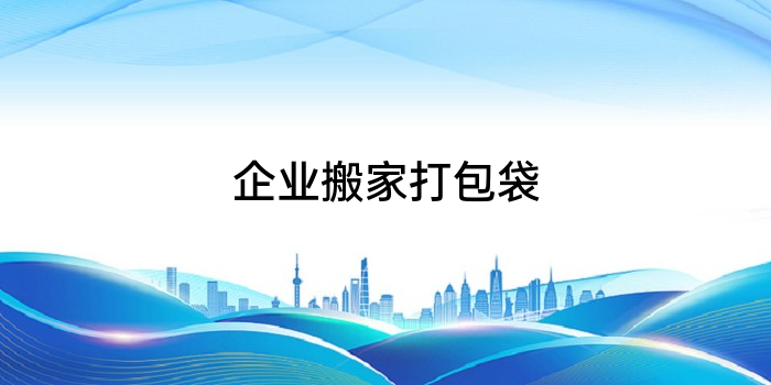 企业搬家打包袋