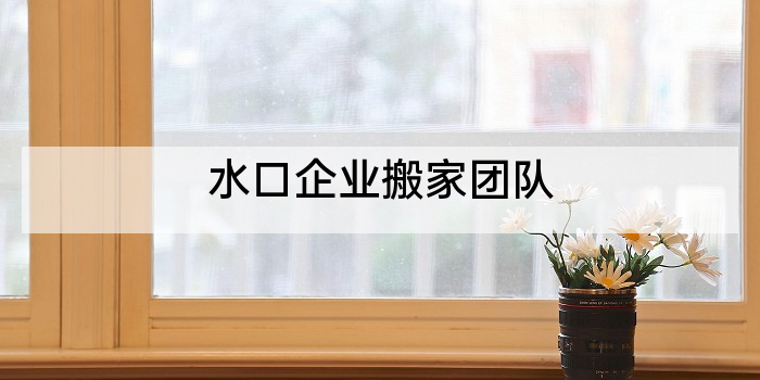 水口企业搬家团队