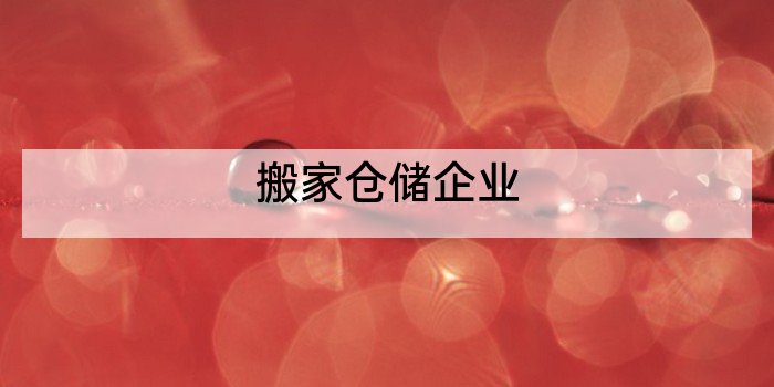 搬家仓储企业