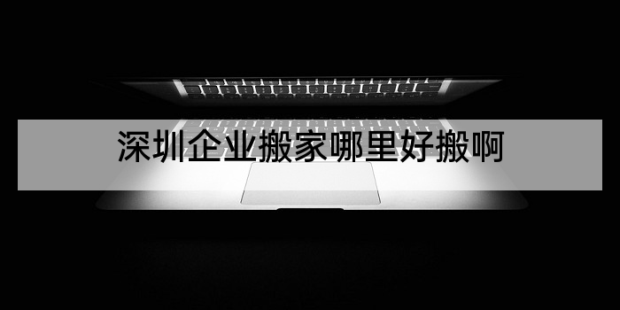 深圳企业搬家哪里好搬啊