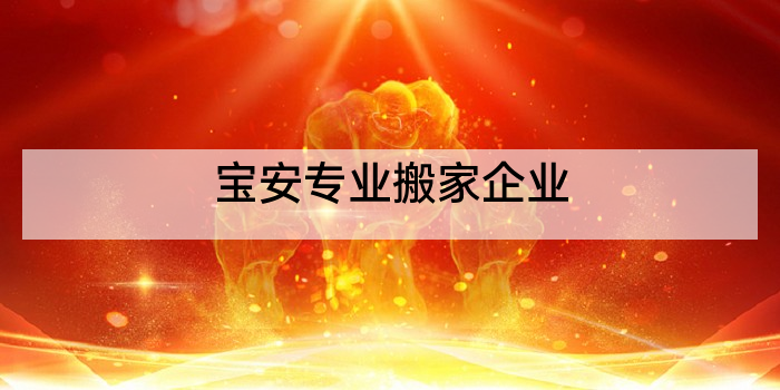 宝安专业搬家企业